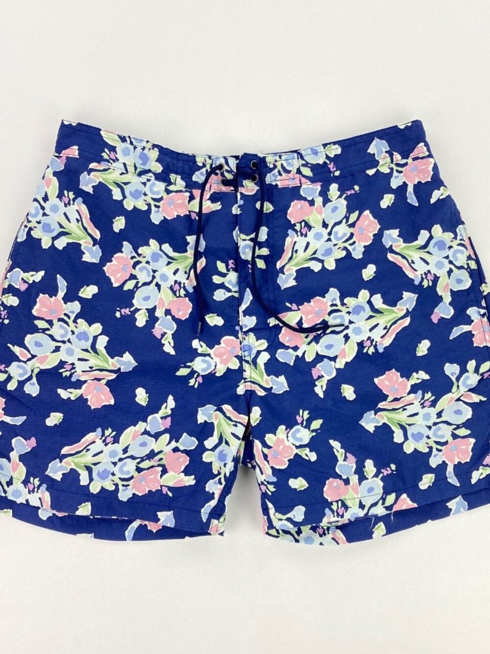 VTG Polo Sport Ralph Lauren Swim Trunk Bathing Suit Hawaiian Floral • Large